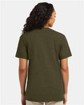 Hanes 4980 Perfect-T T-Shirt - Military Green Heather - model back