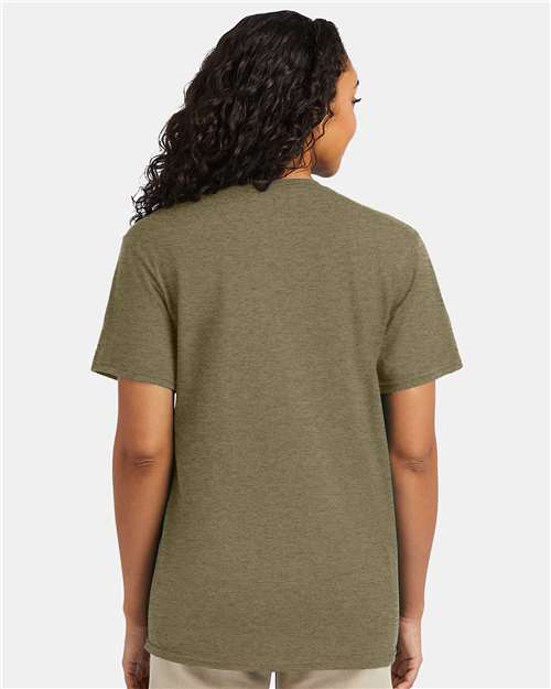 Hanes 4980 Perfect-T T-Shirt - Oregano Heather - model back