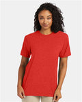 Hanes 4980 Perfect-T T-Shirt - Poppy Red Heather - model front