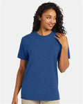 Hanes 4980 Perfect-T T-Shirt - Regal Navy Heather - model front
