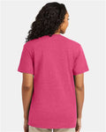 Hanes 4980 Perfect-T T-Shirt - Wow Pink Heather - model back