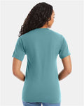 Hanes 5180 Unisex Beefy-T T-Shirt - Green Clay - model back