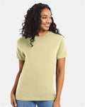 Hanes 5180 Unisex Beefy-T T-Shirt - Lemon Meringue - model front