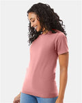 Hanes 5180 Unisex Beefy-T T-Shirt - Mauve - model side