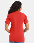 Hanes 5180 Unisex Beefy-T T-Shirt - Poppy Red - model back