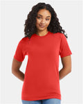 Hanes 5180 Unisex Beefy-T T-Shirt - Poppy Red - model front