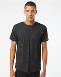 LAT 6901 Unisex Fine Jersey Tee - Black Leopard - model front
