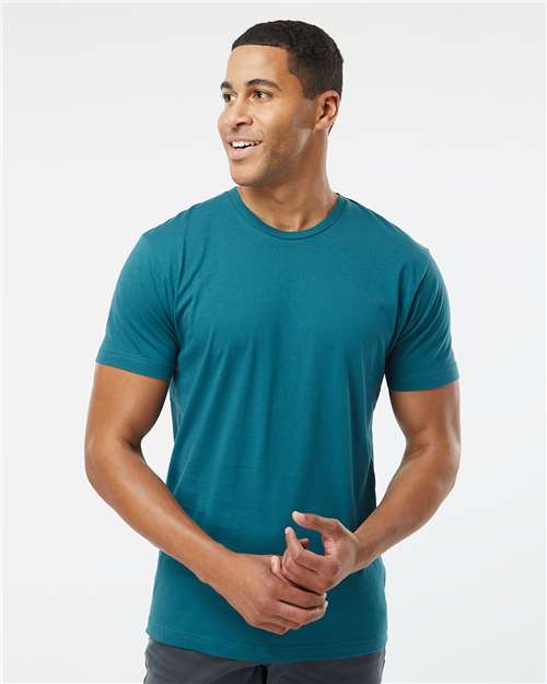 LAT 6901 Unisex Fine Jersey Tee - Oceanside - model front