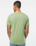 LAT 6901 Unisex Fine Jersey Tee - Sage - model back