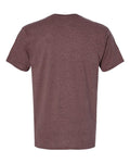 LAT 6901 Unisex Fine Jersey Tee - Sangria Blackout - back