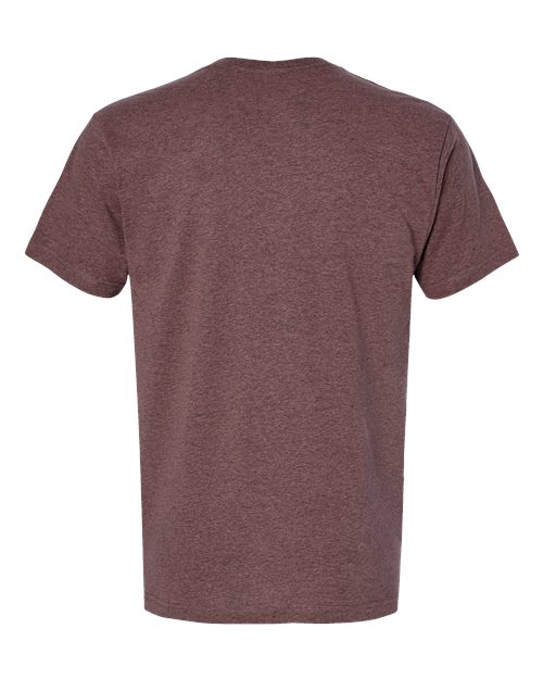 LAT 6901 Unisex Fine Jersey Tee - Sangria Blackout - back