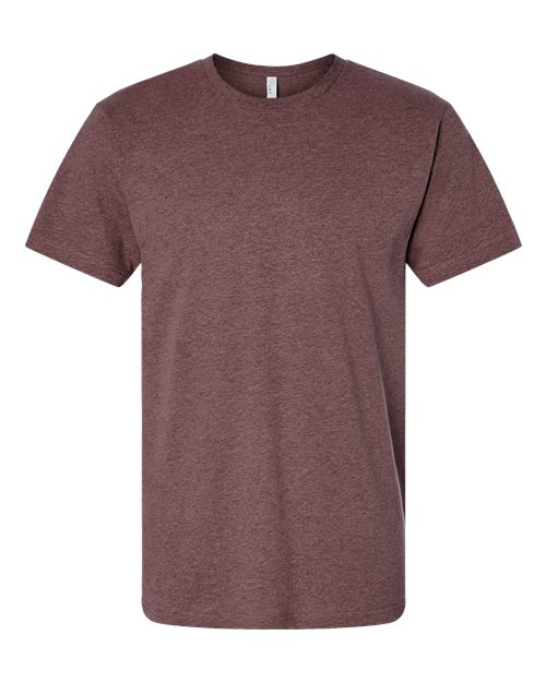 LAT 6901 Unisex Fine Jersey Tee - Sangria Blackout - front