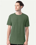 Hanes GDH100 Men's Garment-Dyed T-Shirt - Moss - model front