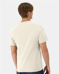 Hanes GDH100 Men's Garment-Dyed T-Shirt - Parchment - model back