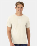 Hanes GDH100 Men's Garment-Dyed T-Shirt - Parchment - model front
