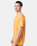 Hanes GDH100 Men's Garment-Dyed T-Shirt - Butterscotch - model side