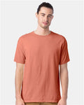 Hanes GDH100 Men's Garment-Dyed T-Shirt - Clay - model front