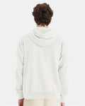 Hanes GDH450 Unisex Garment-Dyed Hooded Sweatshirt - White - model back