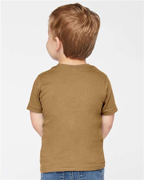 Rabbit Skins 3321 Toddler Fine Jersey Tee - Coyote Brown - model back
