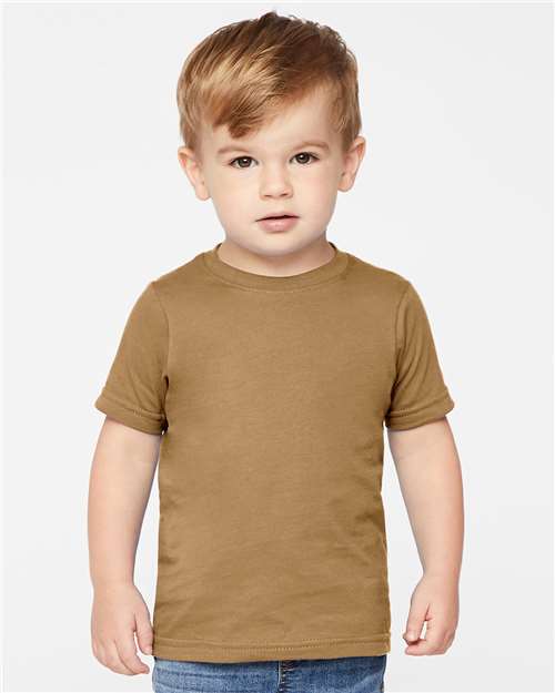 Rabbit Skins 3321 Toddler Fine Jersey Tee - Coyote Brown - model front