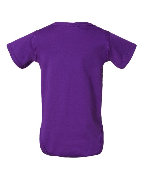 Rabbit Skins 4424 Infant Fine Jersey Bodysuit - Pro Purple - back