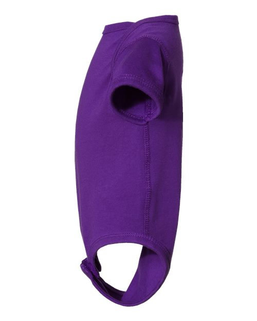 Rabbit Skins 4424 Infant Fine Jersey Bodysuit - Pro Purple - side