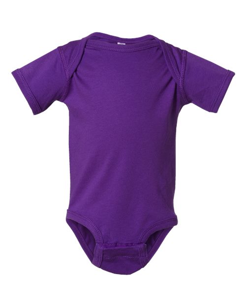 Rabbit Skins 4424 Infant Fine Jersey Bodysuit - Pro Purple - front