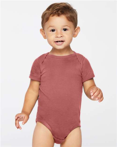 Rabbit Skins 4424 Infant Fine Jersey Bodysuit - Rouge - model front