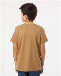 LAT 6101 Youth Fine Jersey Tee - Coyote Brown - model back