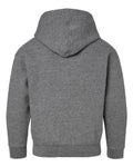 LAT 2296 Youth Hoodie Sweatshirt - Granite Heather - back