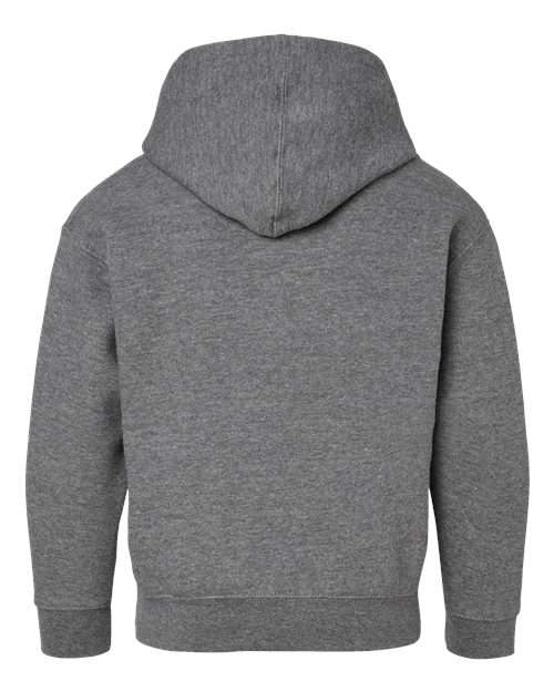 LAT 2296 Youth Hoodie Sweatshirt - Granite Heather - back