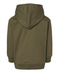 Rabbit Skins 3326 Toddler Pullover Fleece Hoodie - Military Green - back