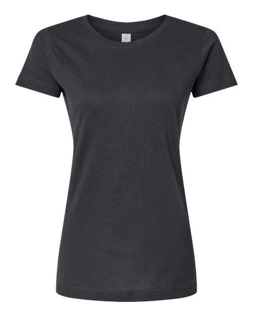 LAT 3516 Women's Fine Jersey Tee - Slate - front