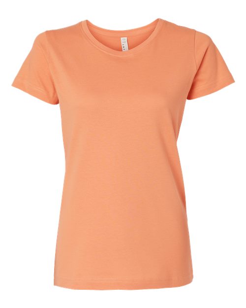LAT 3516 Women's Fine Jersey Tee - Sunset - front