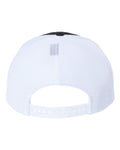 Richardson 112PL 112+ R-Flex Adjustable Trucker Cap - Black/ White - back