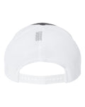 Richardson 112PL 112+ R-Flex Adjustable Trucker Cap - Charcoal/ White - back
