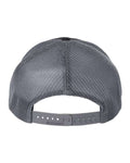 Richardson 112PL 112+ R-Flex Adjustable Trucker Cap - Black/ Graphite - back