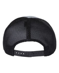 Richardson 112PL 112+ R-Flex Adjustable Trucker Cap - Heather Grey/ Black - back
