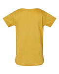 Rabbit Skins 4424 Infant Fine Jersey Bodysuit - Mustard - back