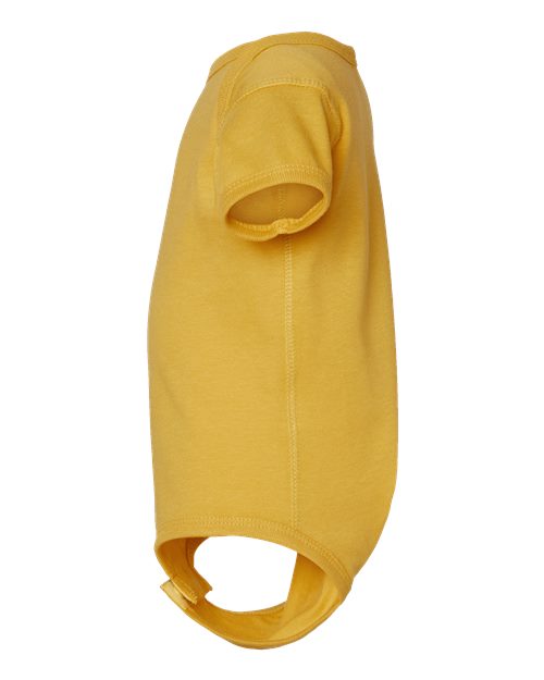 Rabbit Skins 4424 Infant Fine Jersey Bodysuit - Mustard - side