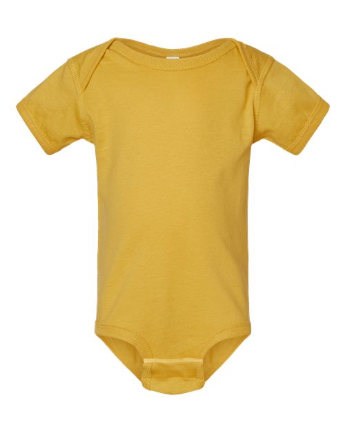 Rabbit Skins 4424 Infant Fine Jersey Bodysuit - Mustard - front