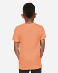 LAT 6101 Youth Fine Jersey Tee - Sunset - model back