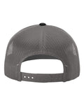 Richardson 112RE Sustainable Trucker Cap - Black/ Charcoal - back
