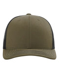Richardson 112RE Sustainable Trucker Cap - Loden/ Black - front