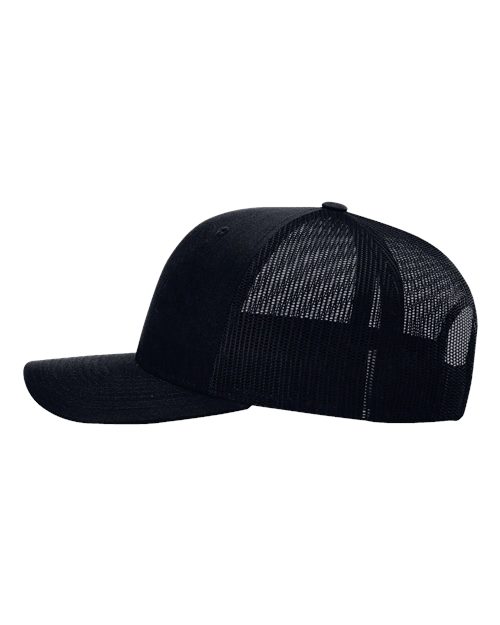 Richardson 112RE Sustainable Trucker Cap - Navy - side