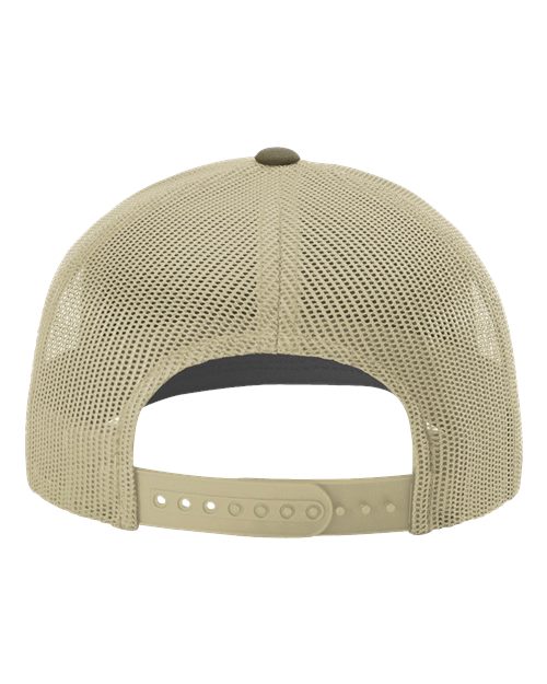 Richardson 112RE Sustainable Trucker Cap - Loden/ Khaki - back