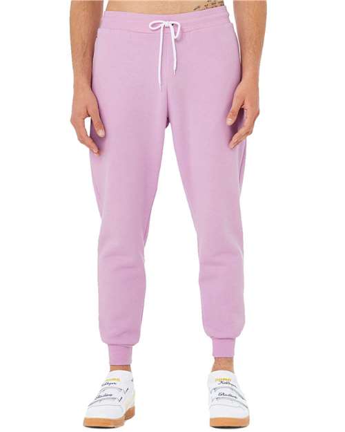 Bella + Canvas 3727 Sponge Fleece Joggers - Lilac - model front