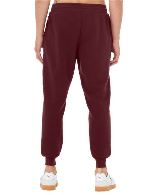Bella + Canvas 3727 Sponge Fleece Joggers - Maroon - back