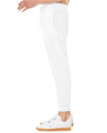 Bella + Canvas 3727 Sponge Fleece Joggers - White - side