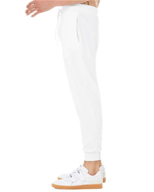 Bella + Canvas 3727 Sponge Fleece Joggers - White - side